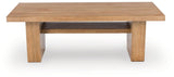 Kristiland Light Brown Coffee Table with 2 End Tables
