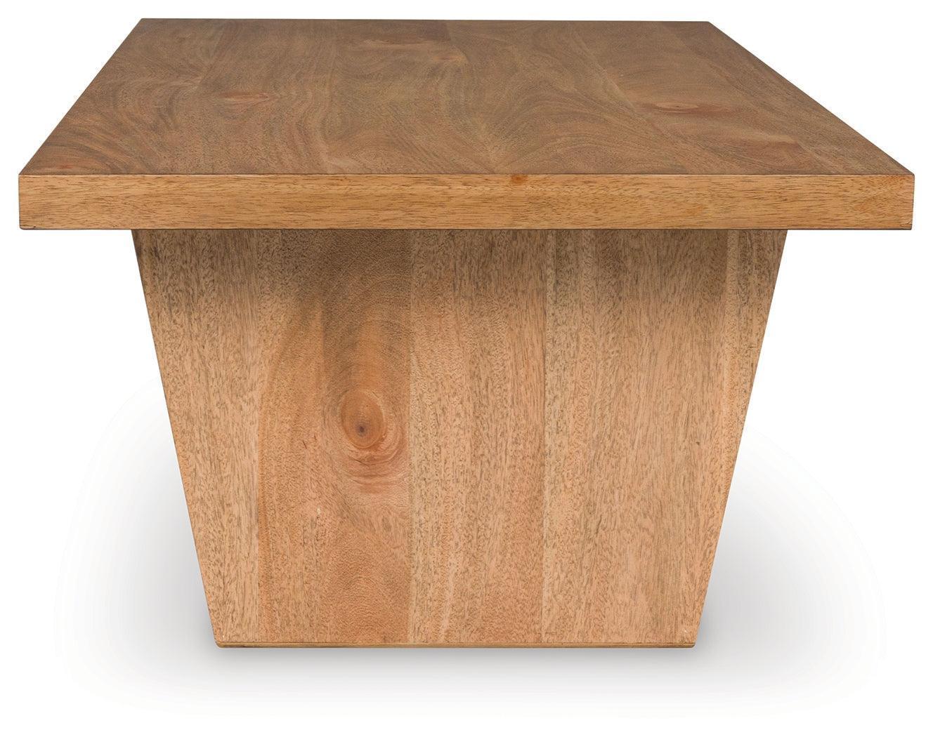 Kristiland Light Brown Coffee Table with 2 End Tables