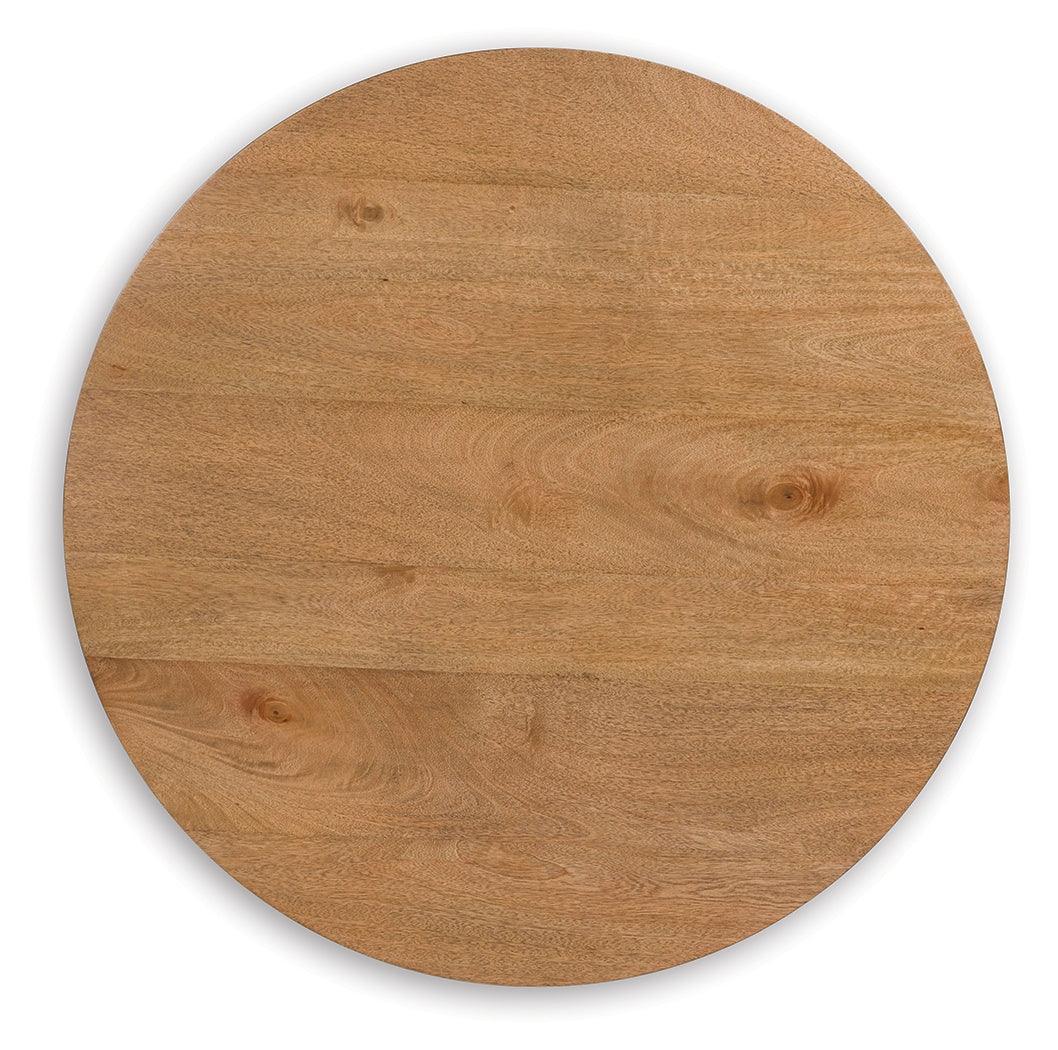 Kristiland Light Brown Coffee Table with 2 End Tables