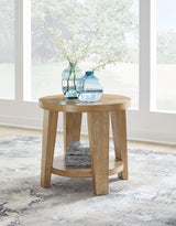 Kristiland Light Brown Coffee Table with 2 End Tables