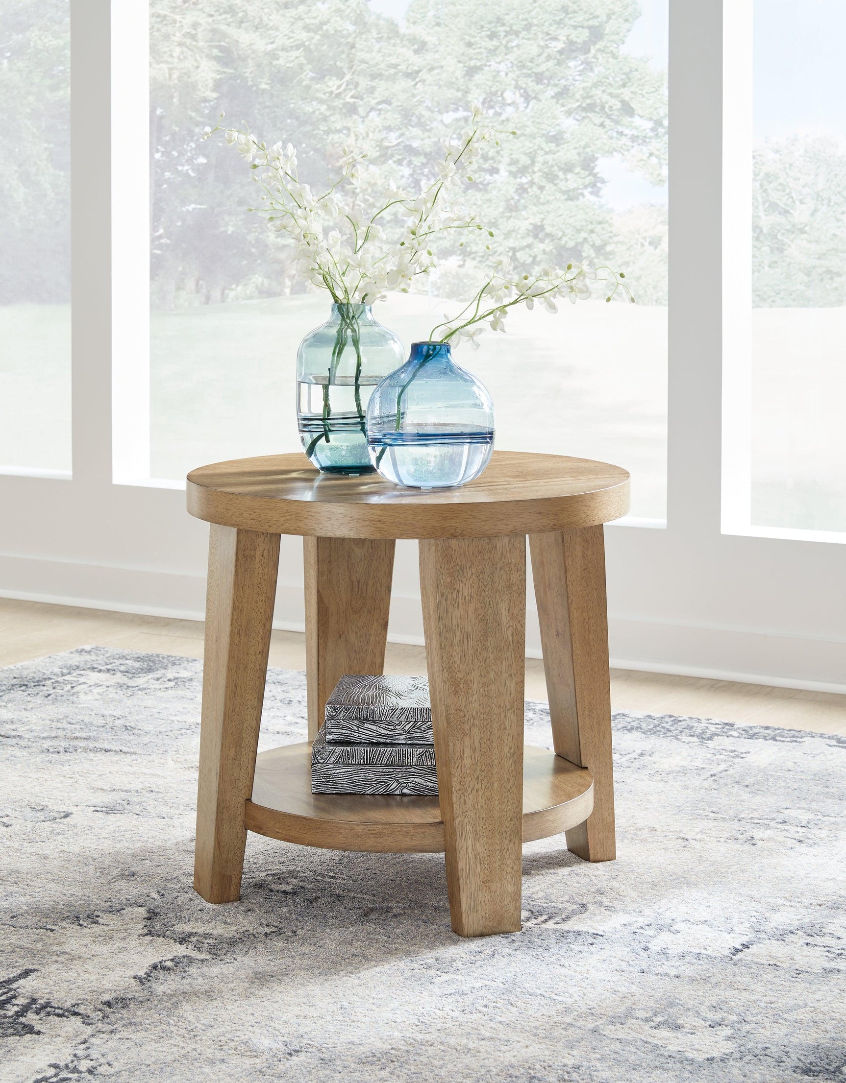 Kristiland Light Brown Coffee Table with 2 End Tables