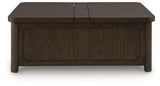 Breckington Dark Brown Coffee Table With Storage