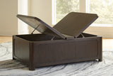 Breckington Dark Brown Coffee Table With Storage