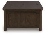 Breckington Dark Brown Coffee Table With Storage