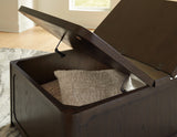 Breckington Dark Brown Coffee Table With Storage