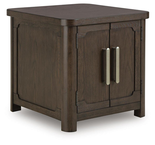 Breckington Dark Brown End Table from Ella Furniture
