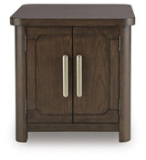 Breckington Dark Brown End Table view 3
