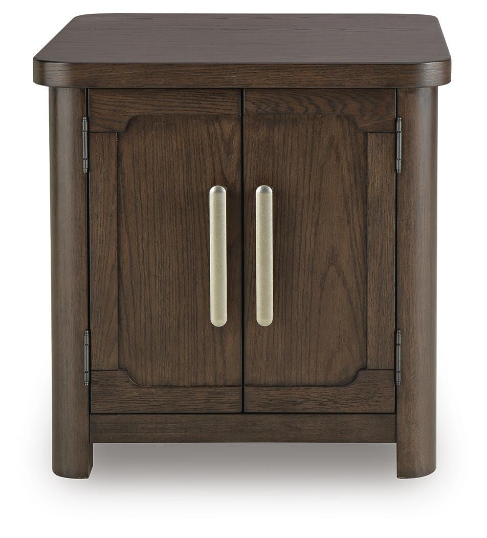 Breckington Dark Brown End Table view 3
