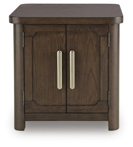 Breckington Dark Brown End Table view 3
