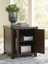 Breckington Dark Brown End Table