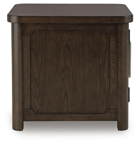 Breckington Dark Brown End Table view 4