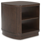 Korestone Dark Brown Coffee Table with 1 End Table