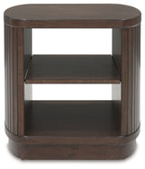 Korestone Dark Brown Coffee Table with 1 End Table