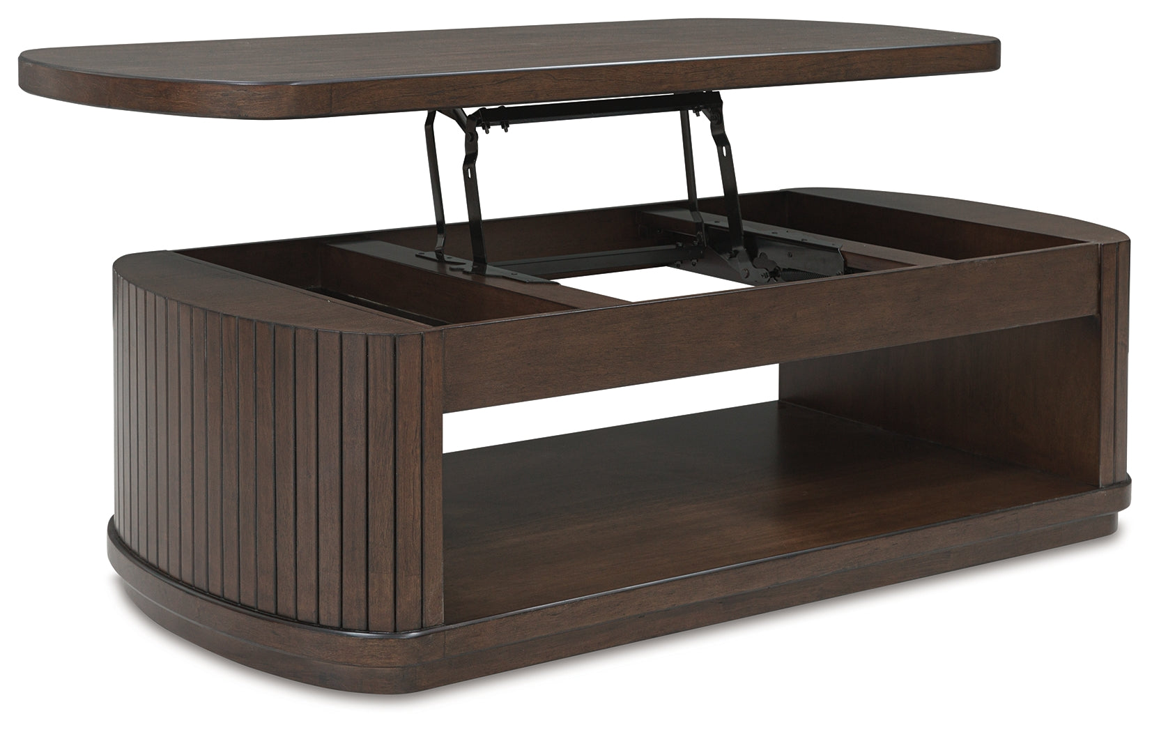 Korestone Dark Brown Coffee Table with 1 End Table