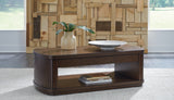 Korestone Dark Brown Coffee Table with 1 End Table