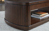Korestone Dark Brown Coffee Table with 1 End Table