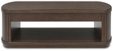 Korestone Dark Brown Coffee Table with 1 End Table