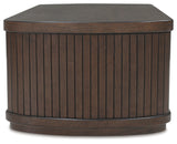 Korestone Dark Brown Coffee Table with 1 End Table