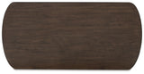 Korestone Dark Brown Coffee Table with 1 End Table