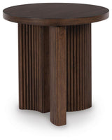 Korestone Dark Brown Coffee Table with 2 End Tables view 9