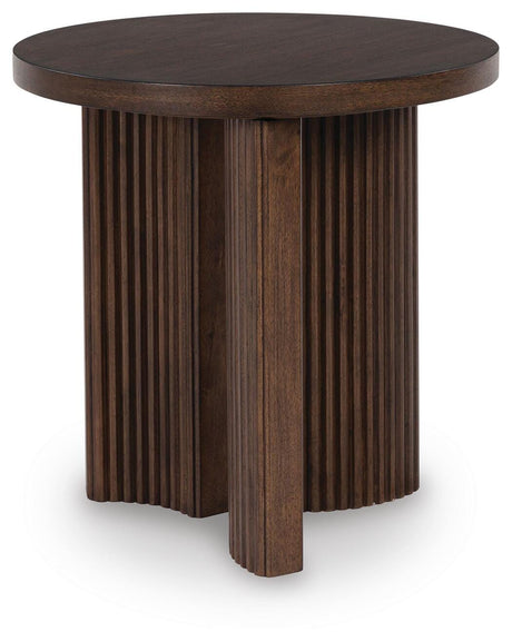 Korestone Dark Brown End Table view 2