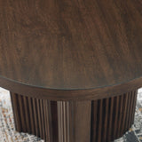 Korestone Dark Brown Coffee Table with 2 End Tables