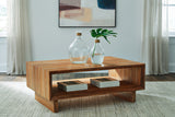 Dressonni Brown Coffee Table with 2 End Tables