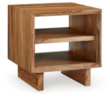 Dressonni Brown Coffee Table with 1 End Table