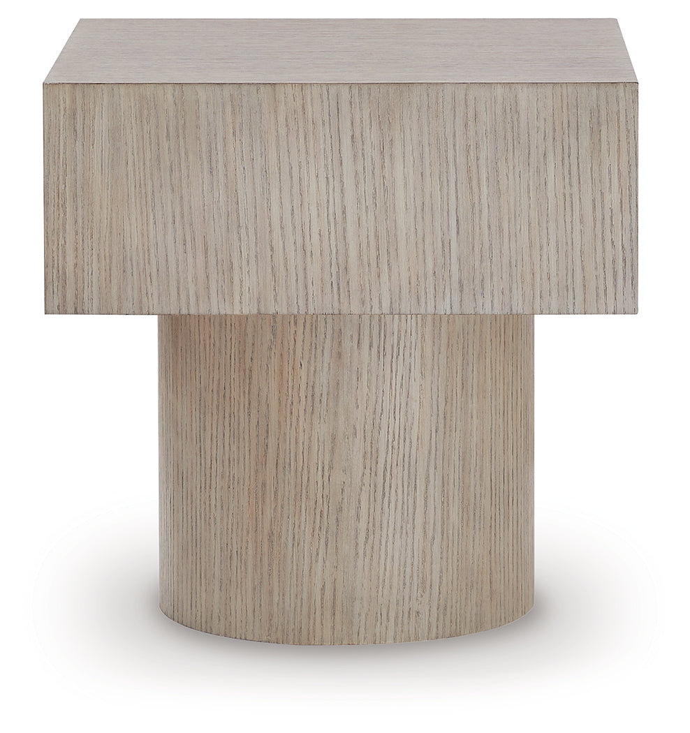 Jorielyn Light Grayish Brown End Table
