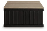 Rylandyn Black/Light Brown Lift-Top Coffee Table view 3