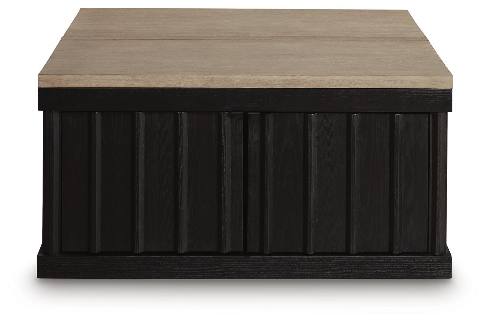 Rylandyn Black/Light Brown Lift-Top Coffee Table view 3