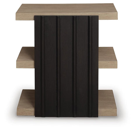 Rylandyn Black/Light Brown End Table view 4