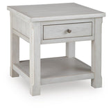 Robbinsdale Antique White End Table from Ella Furniture