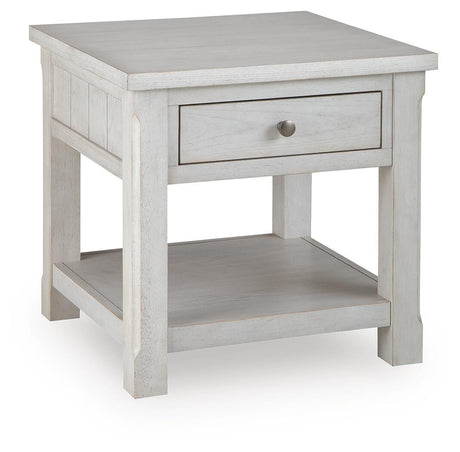 Robbinsdale Antique White End Table from Ella Furniture