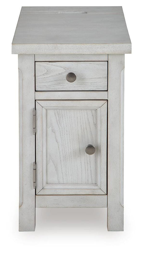 Robbinsdale Antique White Chairside End Table view 4