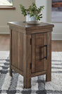 Moriville Grayish Brown Chairside End Table - Ella Furniture