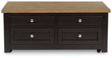 Drazmine Brown Lift-Top Coffee Table
