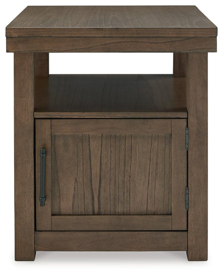 Boardernest Brown End Table - Ella Furniture
