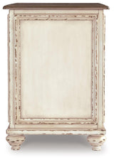 Realyn White/Brown Chairside End Table T743-7 - Ella Furniture