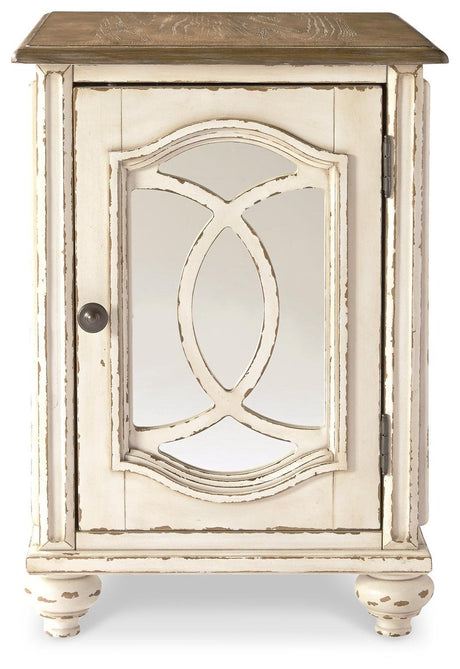 Realyn White/Brown Chairside End Table T743-7 - Ella Furniture