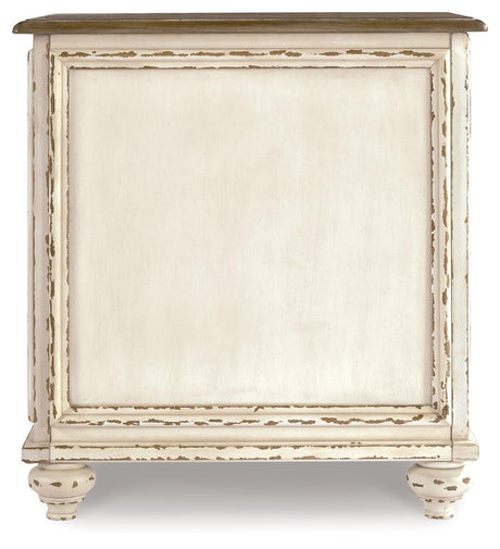 Realyn White/Brown Chairside End Table T743-7 - Ella Furniture