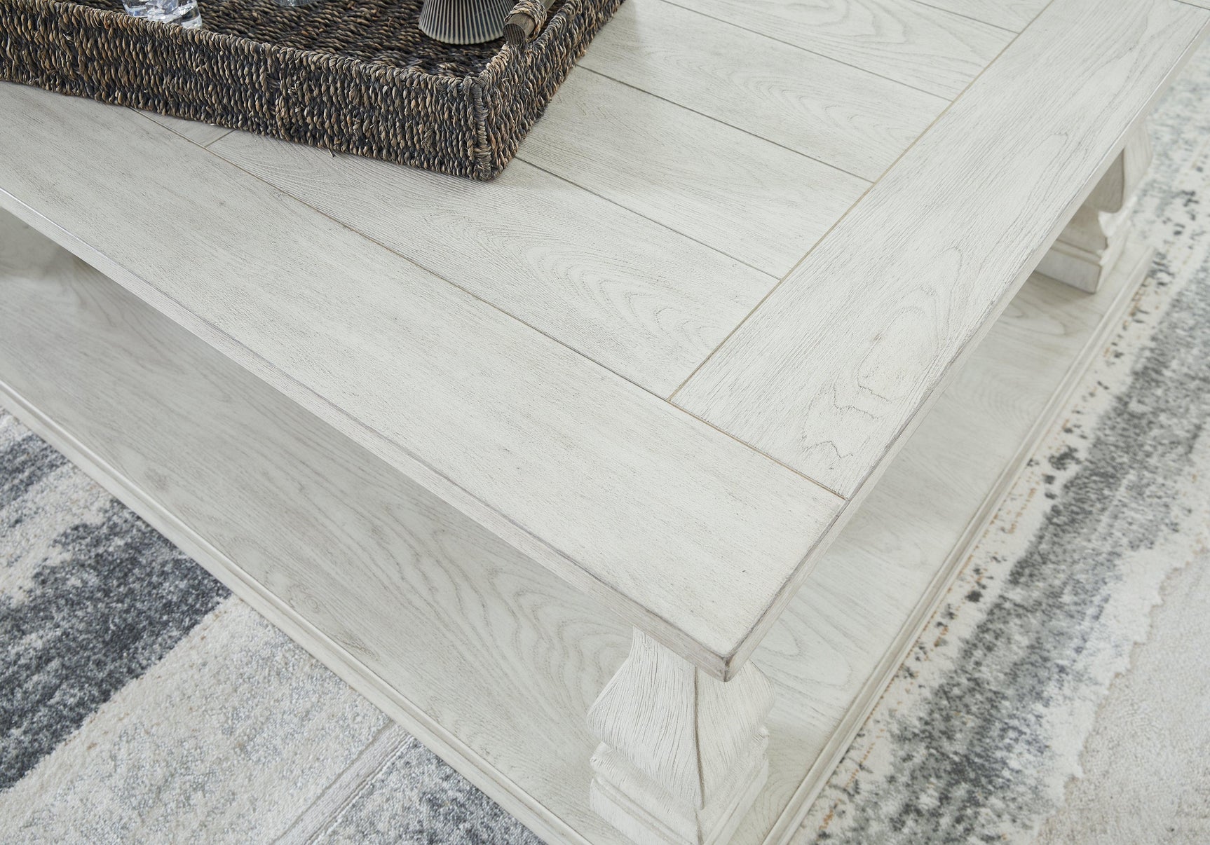 Arlendyne Antique White Coffee Table - Ella Furniture