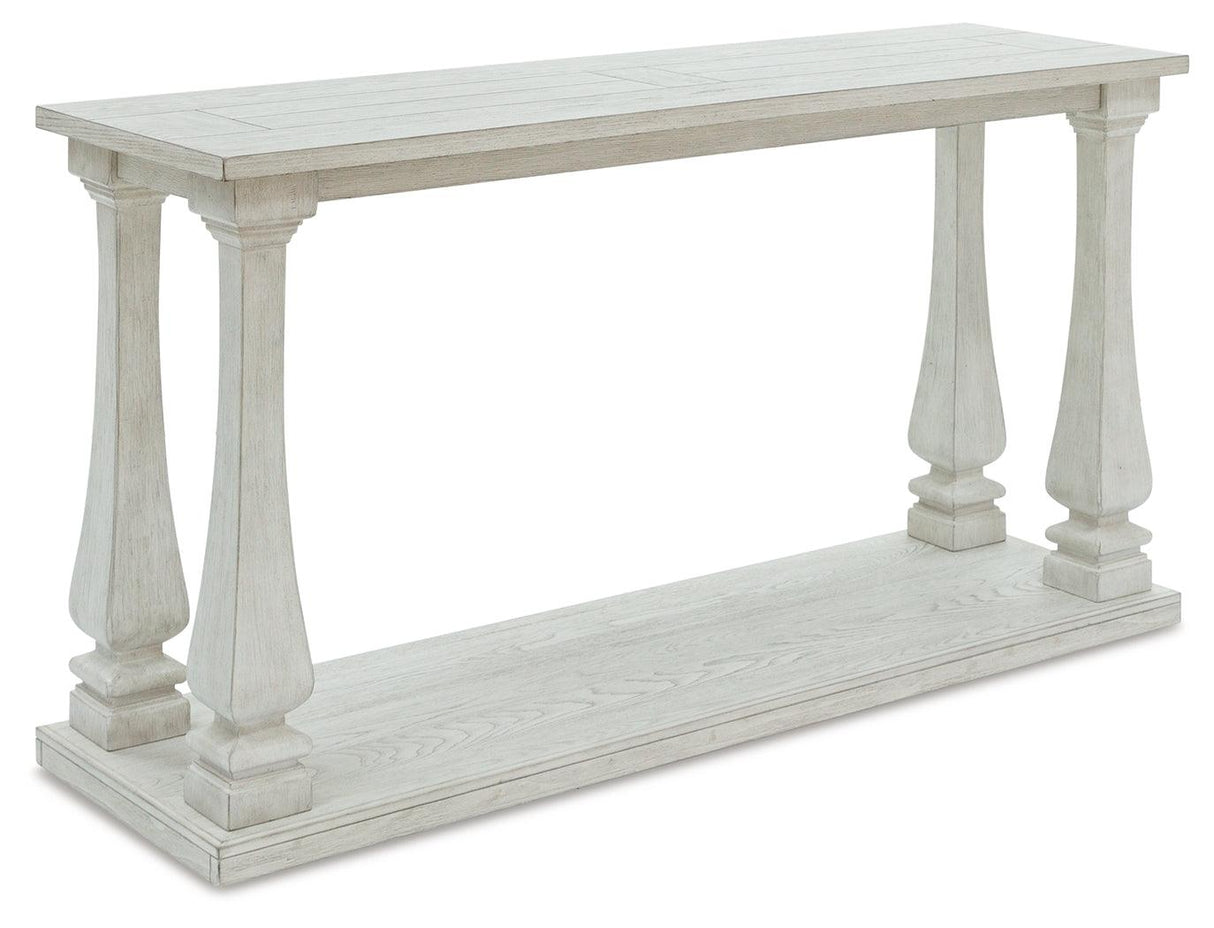 Arlendyne Antique White Sofa Table - Ella Furniture