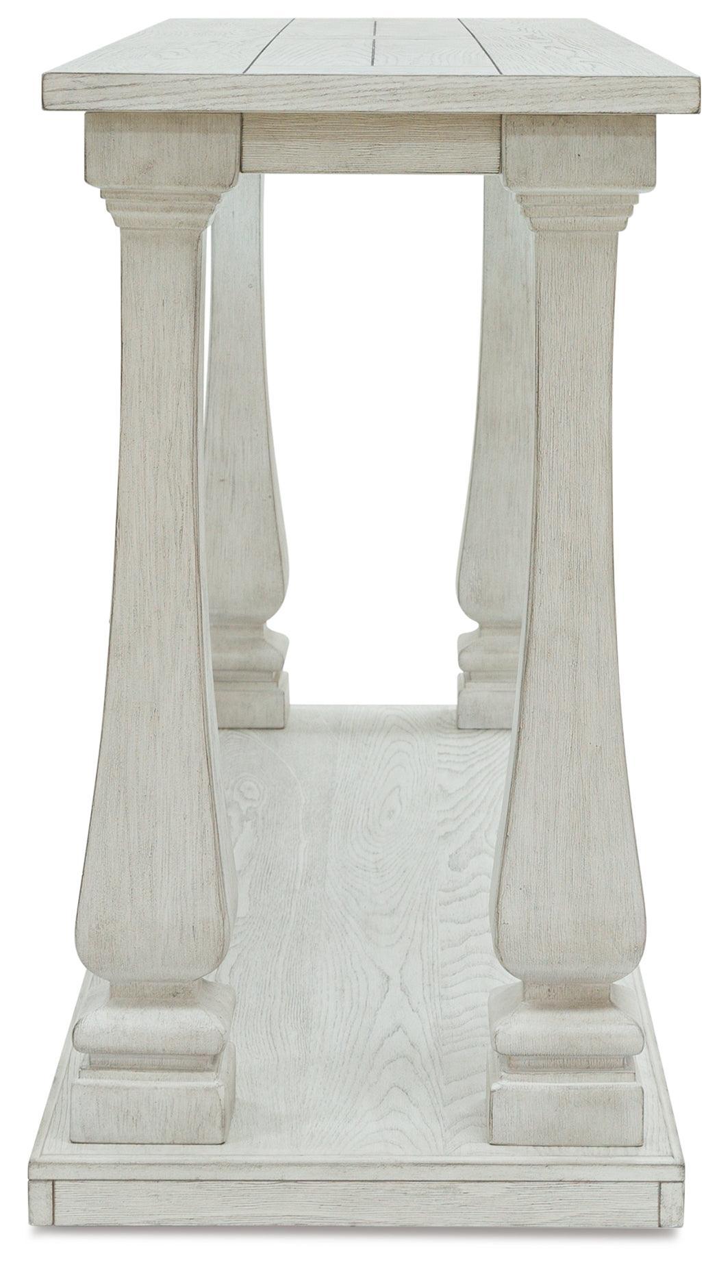 Arlendyne Antique White Sofa Table - Ella Furniture