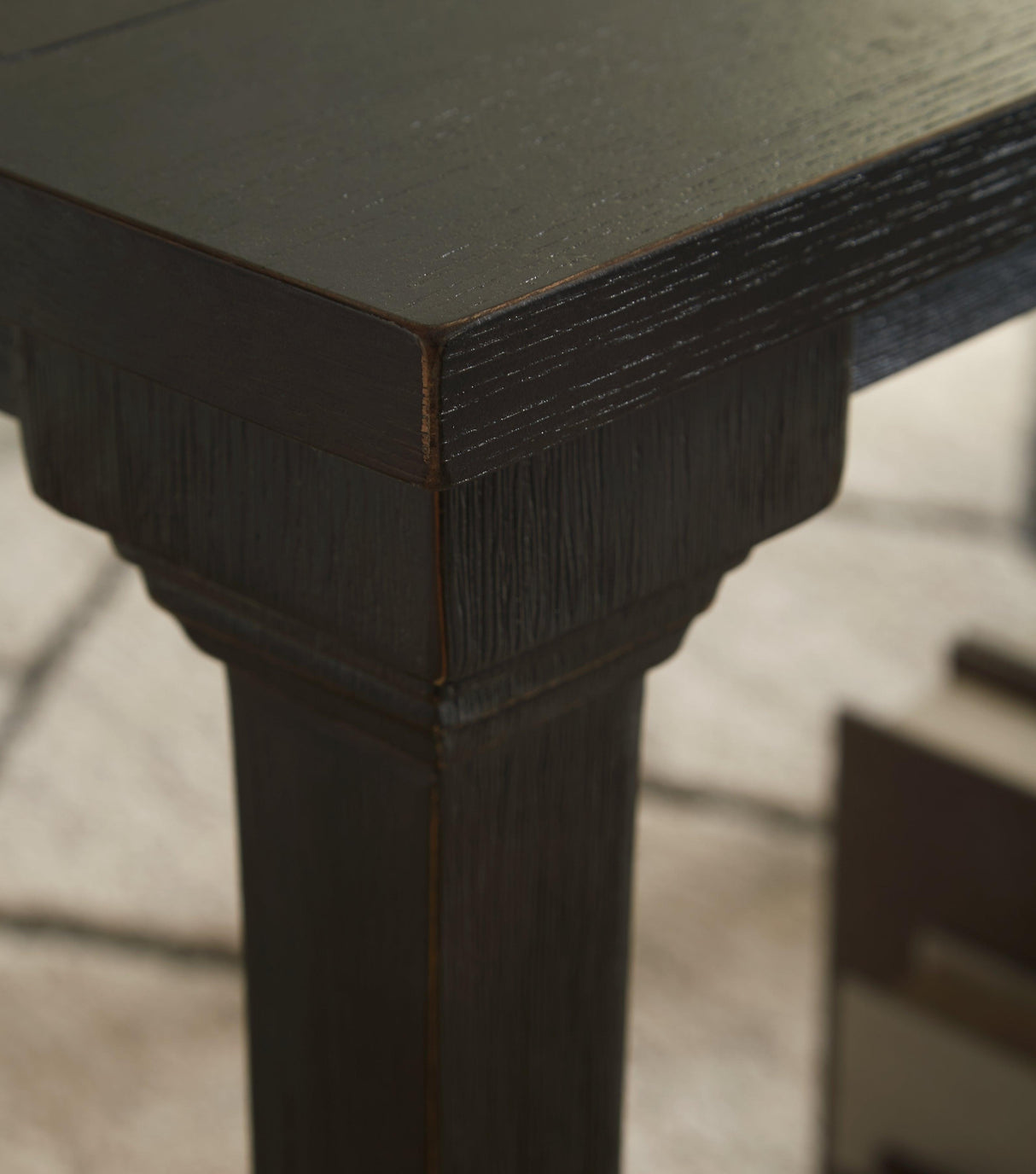 Wellturn Black Sofa Table - Ella Furniture