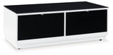Gardoni White/Black Coffee Table with 2 End Tables