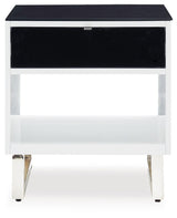 Gardoni White/Black Coffee Table with 2 End Tables
