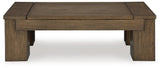 Rosswain Warm Brown Coffee Table With 2 End Tables