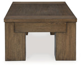 Rosswain Warm Brown Lift-top Coffee Table