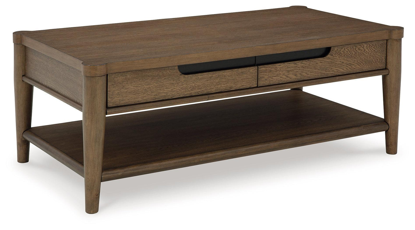 Roanhowe Brown Coffee Table With 2 End Tables